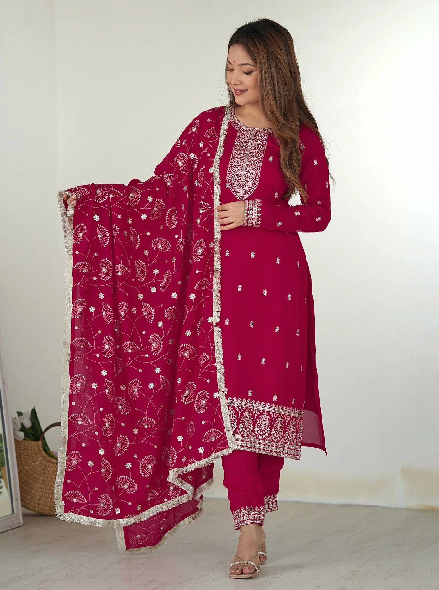 Georgette  Embroidery  Party wear suits